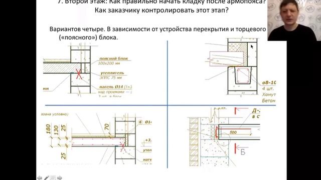 29 Кладка блоков после перекрытия смотреть онлайн