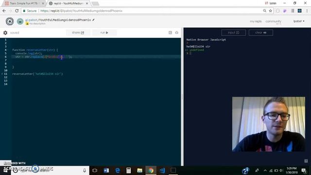 Coding Challenge #13 - Reverse And Remove Non Alphabet Characters смотреть онлайн