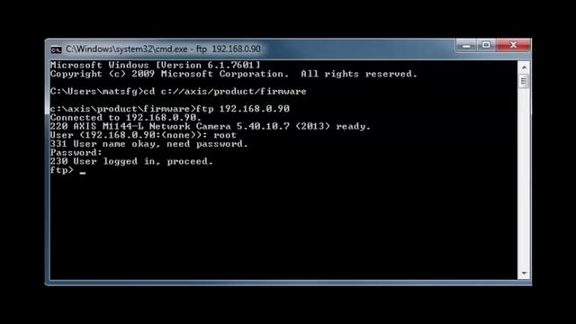 Support Tip: How To Upgrade An Axis Video Product Using FTP