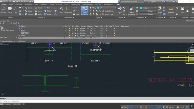 Drawing Steel Details "AutoCAD" смотреть онлайн