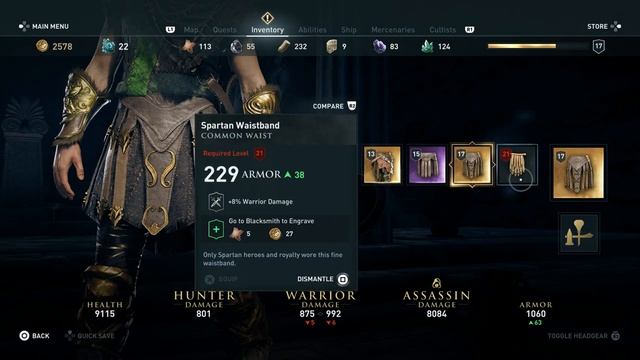 Assassin's Creed Odyssey - Amazon's Tassets Legendary Waist Armor Buffs & Appearance (2018) смотреть онлайн