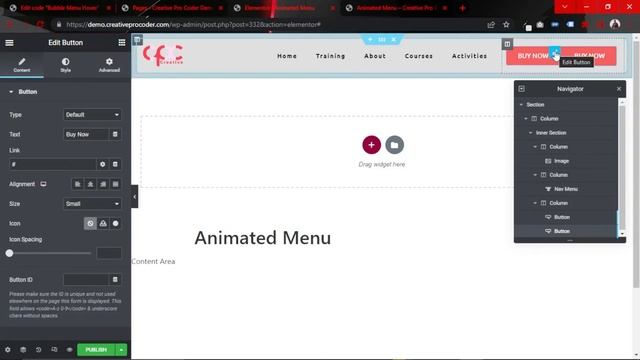 Animated Header Menu in Elementor | Elementor Tutorial смотреть онлайн