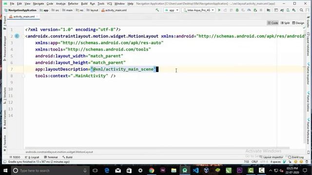MotionLayout:- How to use motionlayout to create animation || Android studio 4.0 tutorial (2020) смотреть онлайн