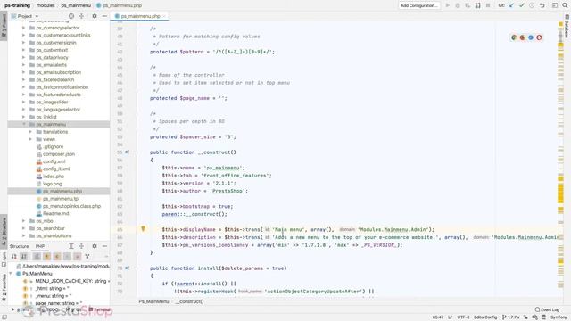 PrestaShop Dev - Struttura base di un modulo смотреть онлайн