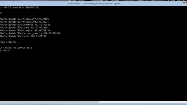 Create Tablespace In Migrate To ASM Database смотреть онлайн