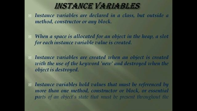 VARIABLES смотреть онлайн