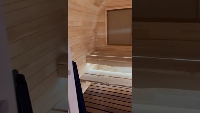 Ещё одна новая баня бочка с печью Grill'D Cometa Vega смотреть онлайн