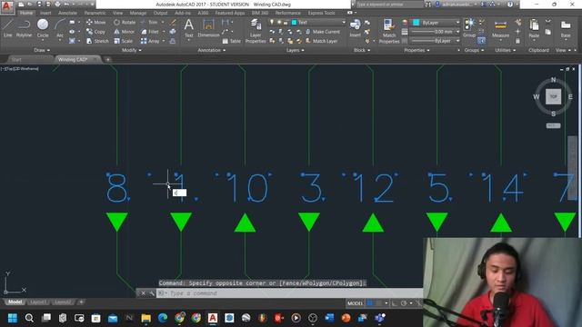 AutoCAD Activity - Two-Layer Simplex Wave Winding Part 1 [4 of 6] смотреть онлайн