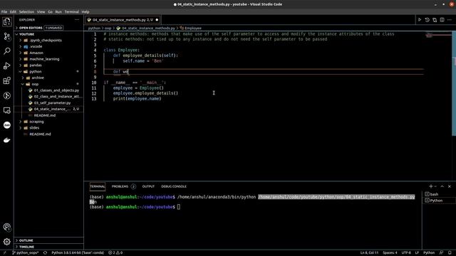 04 OOP with Python - Static Methods and Instance Methods смотреть онлайн