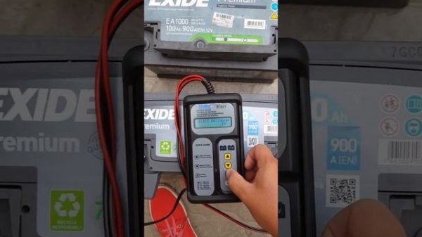 Exide Premium EA1000 100Ah  900A battery test with DHC BT001