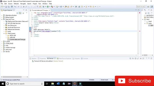 How to display date and time using jsp смотреть онлайн