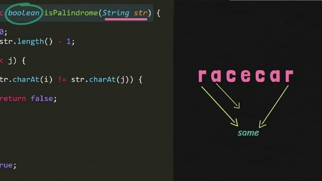Java program to check for Palindrome смотреть онлайн