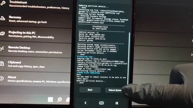 Flashing Pixel Experience Android 12.1 on Redmi 9C NFC смотреть онлайн