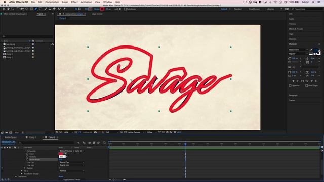 Handwriting Animation After Effects CC смотреть онлайн
