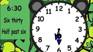Teach kids how to tell the time at half past the hour e.g. 1:30, 2:30, 3:30 or half past one