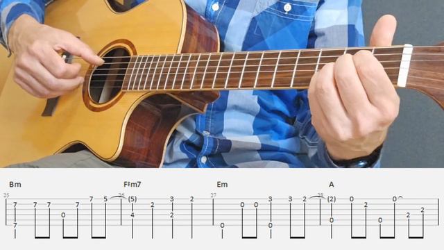 Words Don't Come Easy - F.R. David - Fingerstyle Guitar Tutorial Tabs and Chords смотреть онлайн