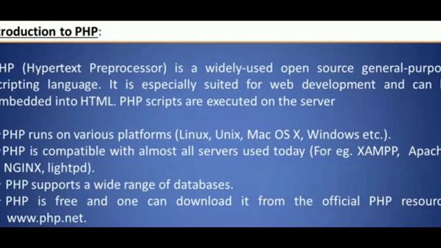 Class XII Information Technology Chapter 5 Server Side Scripting(PHP) Lecture#1 смотреть онлайн