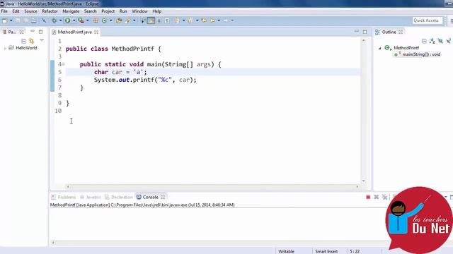 PROGRAMMER EN JAVA Débutant 65 Le type char смотреть онлайн
