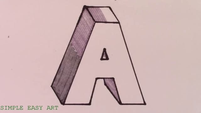 How to Draw the Letter A in 3D смотреть онлайн