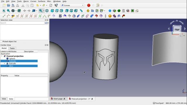 FreeCAD Project / Attach Sketches Traces And Logos Onto Curved Surfaces. 3 Ways Including Parametri
