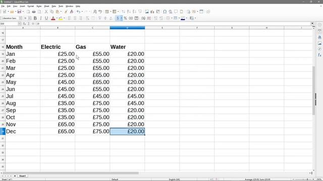 Calculate Averages - Libre Office Calc Spreadsheet Tutorial смотреть онлайн