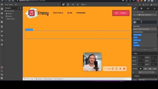 Creating an Epic Music Festival Website Template: Building the Homepage with Webflow - Part 1 смотреть онлайн