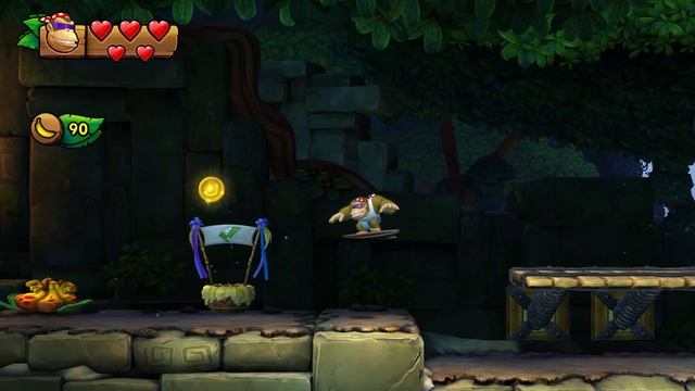 Donkey Kong Country: Tropical Freeze (FUNKY MODE) - 100% Walkthrough World 1 | Switch Gameplay смотреть онлайн