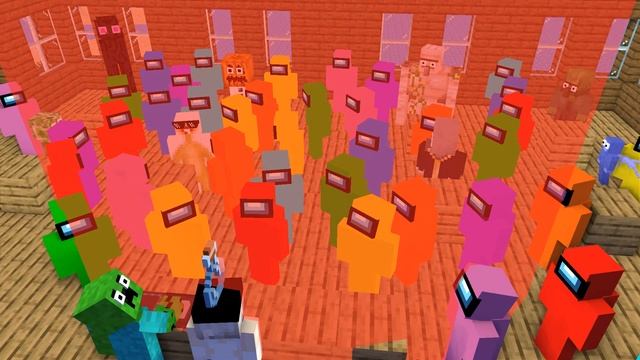 Steve save Vore minecraft girl from 1000 Among Us - Minecraft Animation смотреть онлайн