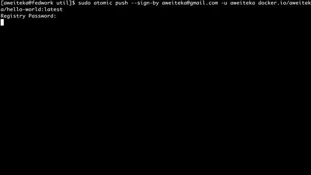 Push and sign a container image with atomic CLI смотреть онлайн
