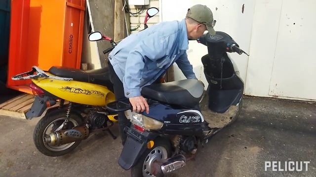 Заводим Скутера после ТО и замена масла смотреть онлайн