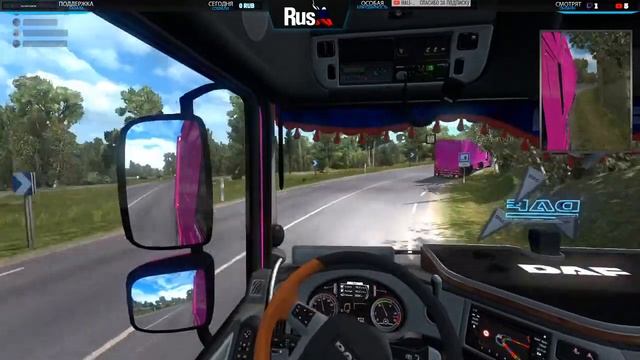 Euro Truck Simulator 2 ☆ Совместный конвой с компанией WayDo TRUCKS смотреть онлайн