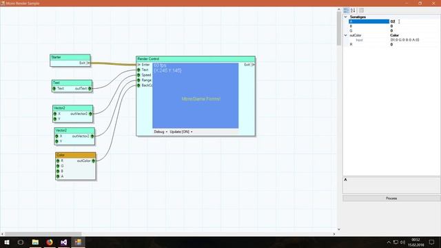 MonoGame.Forms - Node Graph Editor Test смотреть онлайн