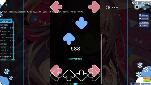 REDALiCE - LEVATEiN feat. Ayumi Nomiya [Voxa's HARD] (99.62%) FC | osu!mania смотреть онлайн