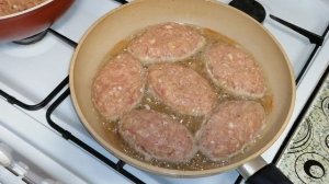 Сочные котлеты на сковороде | Рецепт из фарша с картофелем