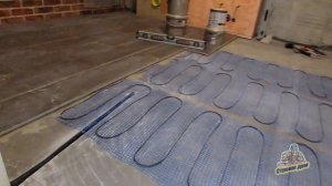 ТЕПЛЫЙ ПОЛ В ВАННОЙ КОМНАТЕ. УКЛАДКА КЕРАМОГРАНИТА