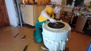 ✅ Замена подшипников в стиральной машине Haier. В домашних условиях, своими руками.