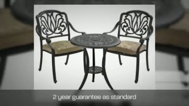 Amalfi Cast Aluminium Bistro Garden Set смотреть онлайн