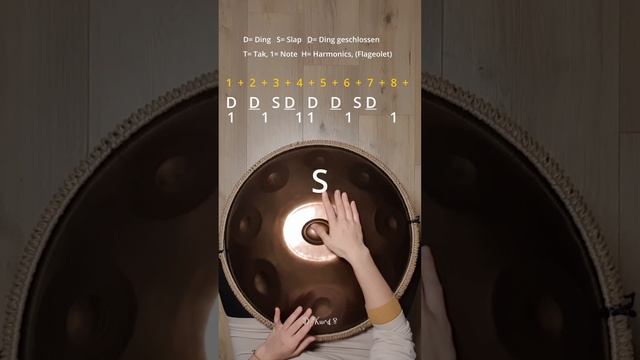 Handpan Tutorial, YATAO GROOVE SLOW, Learning with Kristina Savkova смотреть онлайн