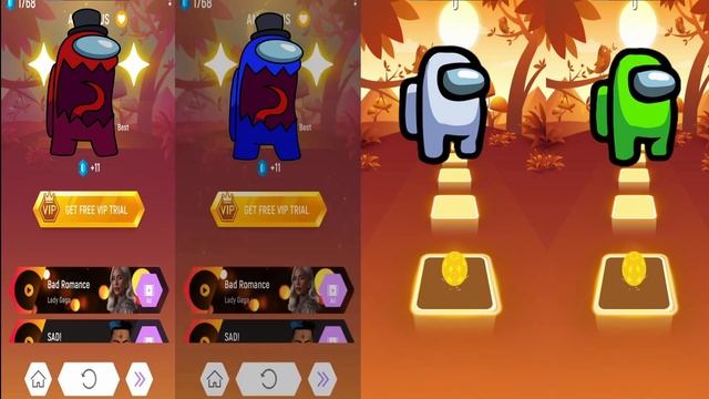 imposter vs imposter vs tmposer vs imposter Tiles Hop смотреть онлайн