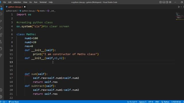How to define Constructors in python. смотреть онлайн