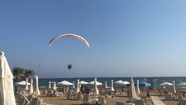 Paraglider at Coppa Beach - Turkey Side Manavgat смотреть онлайн