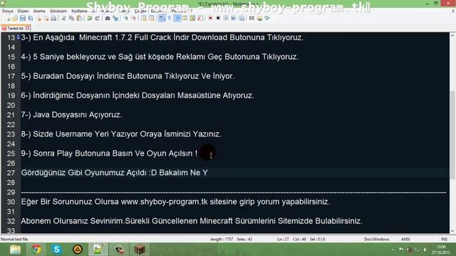 Minecraft 1.7.4 Crack İndir Download Minecraft 1.7 Full Crack İndir | Shyboy Program смотреть онлайн