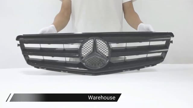008-2014 Benz C Class W204 W/LED Emblem C300/C350 Front Bumper Grille-UCarPart смотреть онлайн