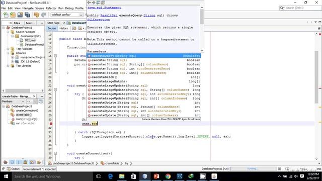 JDBC Tutorial for Beginners #7 : Creating a database table from java Program смотреть онлайн