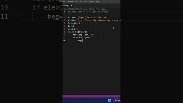Binary Search On A List In Python | THE CODING GUIDE ? смотреть онлайн