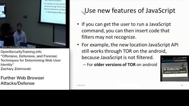 Part10: Web User Identification: Further Web Browser Attacks & Defenses смотреть онлайн