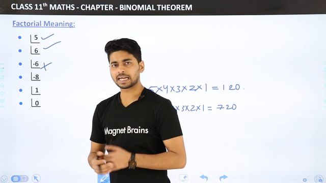 Factorial Meaning - Binomial Theorem | Class 11 Maths | CBSE/IIT-JEE смотреть онлайн