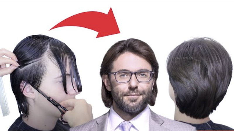 Модная Мужская Стрижка | Уроки Стрижек | Мужская стильная стрижка | Уроки стрижек Евы Лорман смотреть онлайн