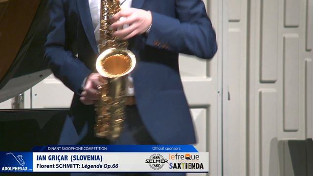 Jan Griçar (Slovenia) - Legende Op 66 by florent Schmitt (Dinant 2019) смотреть онлайн