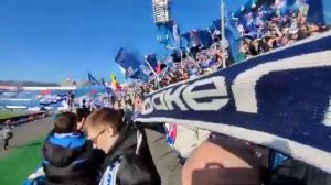 Болельщики  «Факела» поют «Туман» на матче с ЦСКА